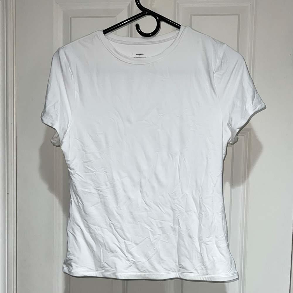 White Double Lined Short Sleeve T-Shirt